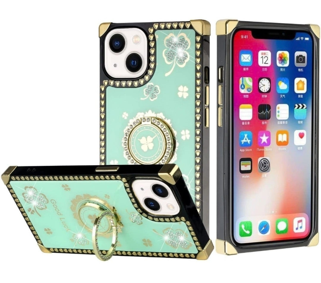 iPhone 13 Pro Good Luck Floral Teal