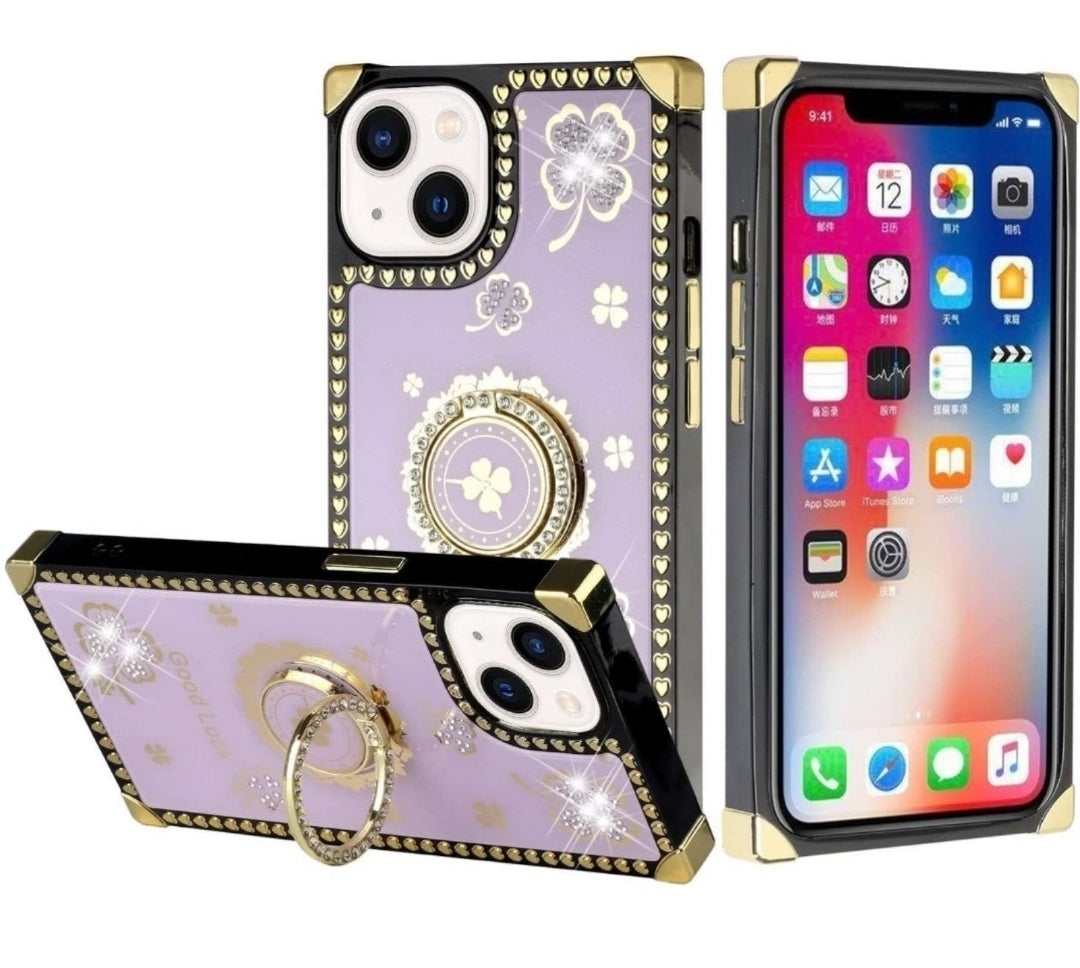 iPhone 13 Pro Good Luck Floral Purple
