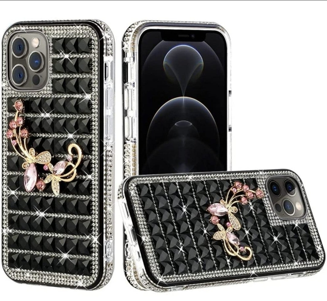 iPhone 13 Pro Black Floral