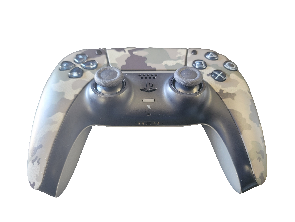 Authentic Custom PS5 DualSense Wireless Controller (Renewed) - Camouflage Grey