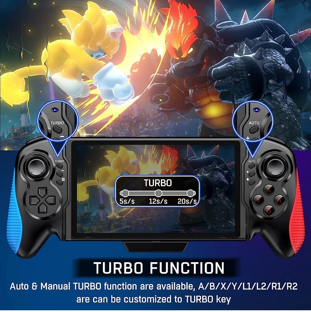 Switch Controller for Switch/OLED, One-Piece Joypad Controller Replacement for Switch Pro Controller, Switch Controllers Remote with Adjustable TURBO and Dual Motor Vibration
