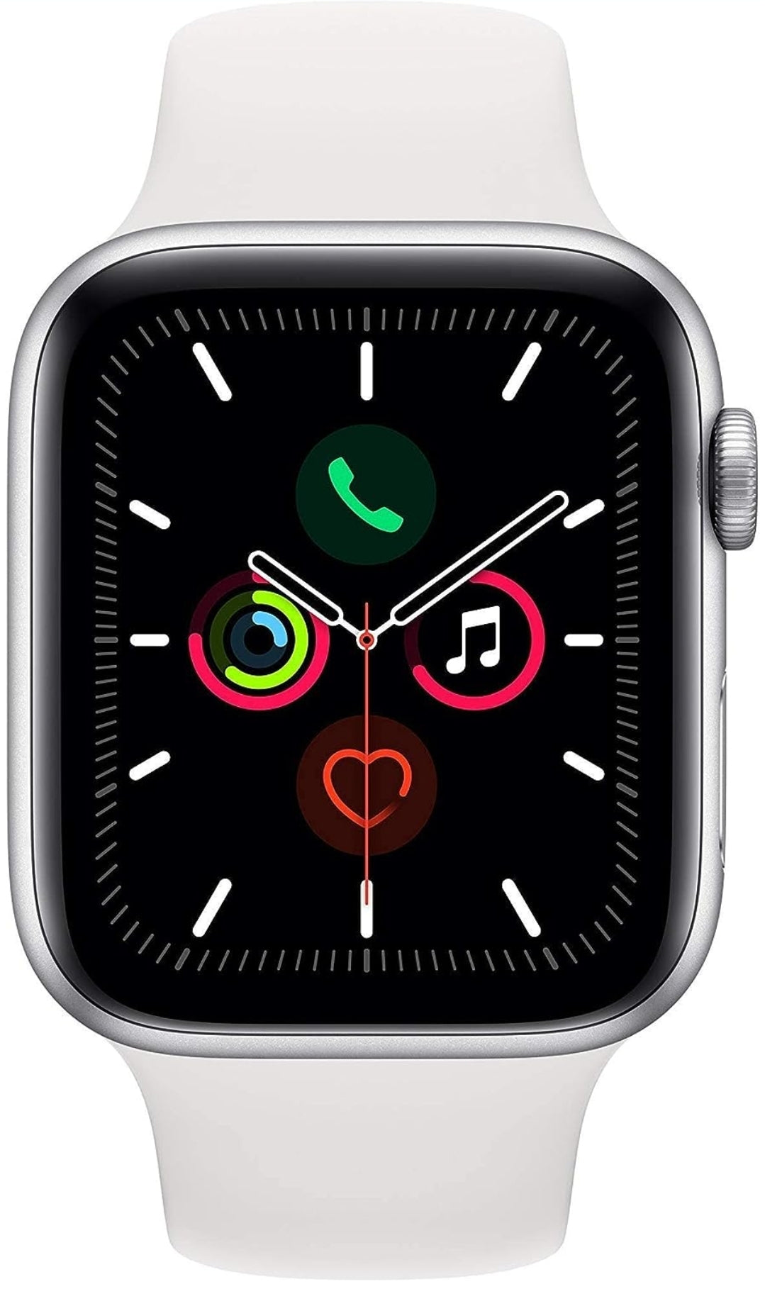 Apple Watch Series 3 (Cellular+GPS, 42MM) Silver Aluminum Case with White Sport Band (Renewed)