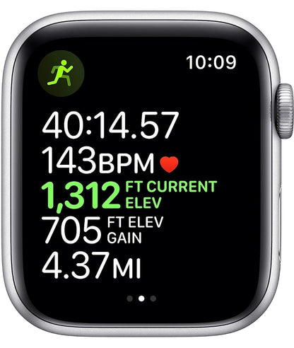 Apple Watch Series 3 (Cellular+GPS, 42MM) Silver Aluminum Case with White Sport Band (Renewed)