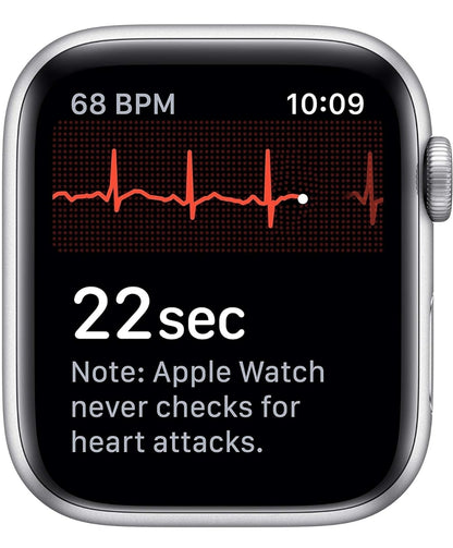 Apple Watch Series 3 (Cellular+GPS, 42MM) Silver Aluminum Case with White Sport Band (Renewed)