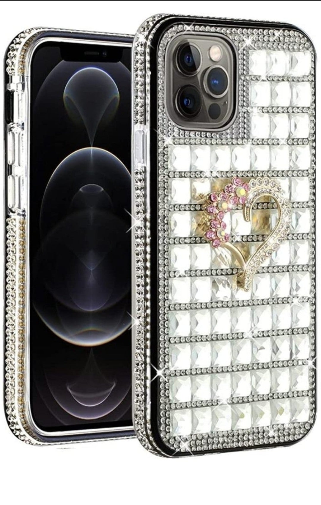 iPhone 13 Pro Max Heart on Silver