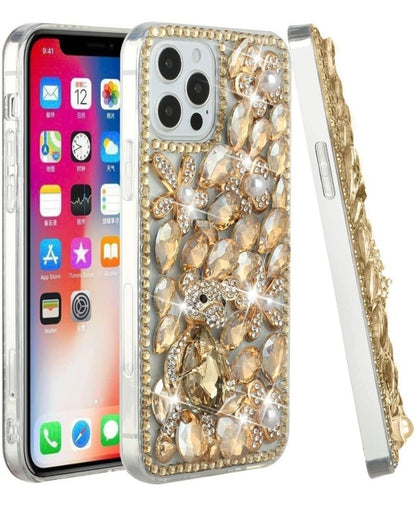 iPhone 13 Pro Gold Panda Floral