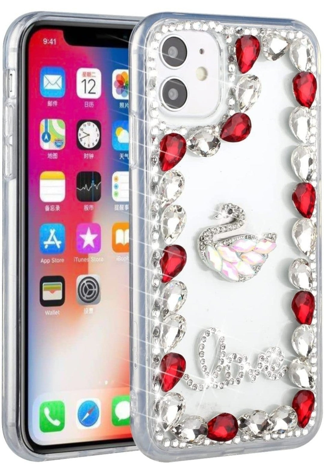 iPhone 13 Pro Red Love Bird