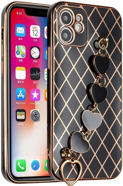iPhone 13 Pro Max Heart Chain Blk
