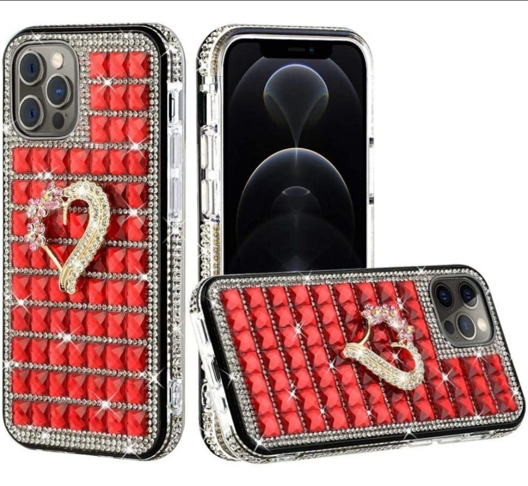 iPhone 13 Pro Max Heart on Red