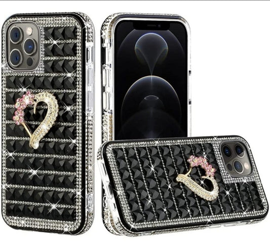 iPhone 13 Pro Max Heart On Black