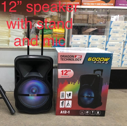 12" 6000 watt Karaoke speaker
