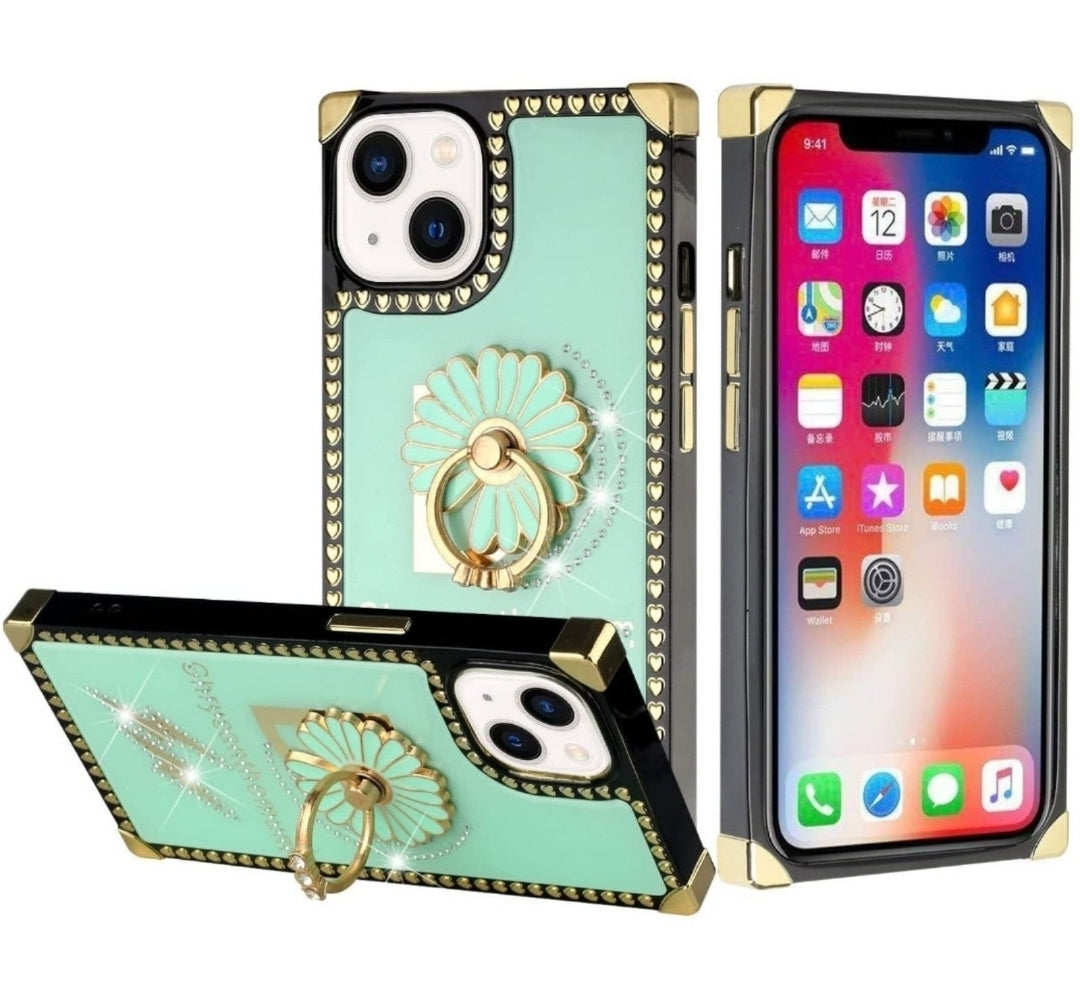 iPhone 13 Pro Flower Ring Teal