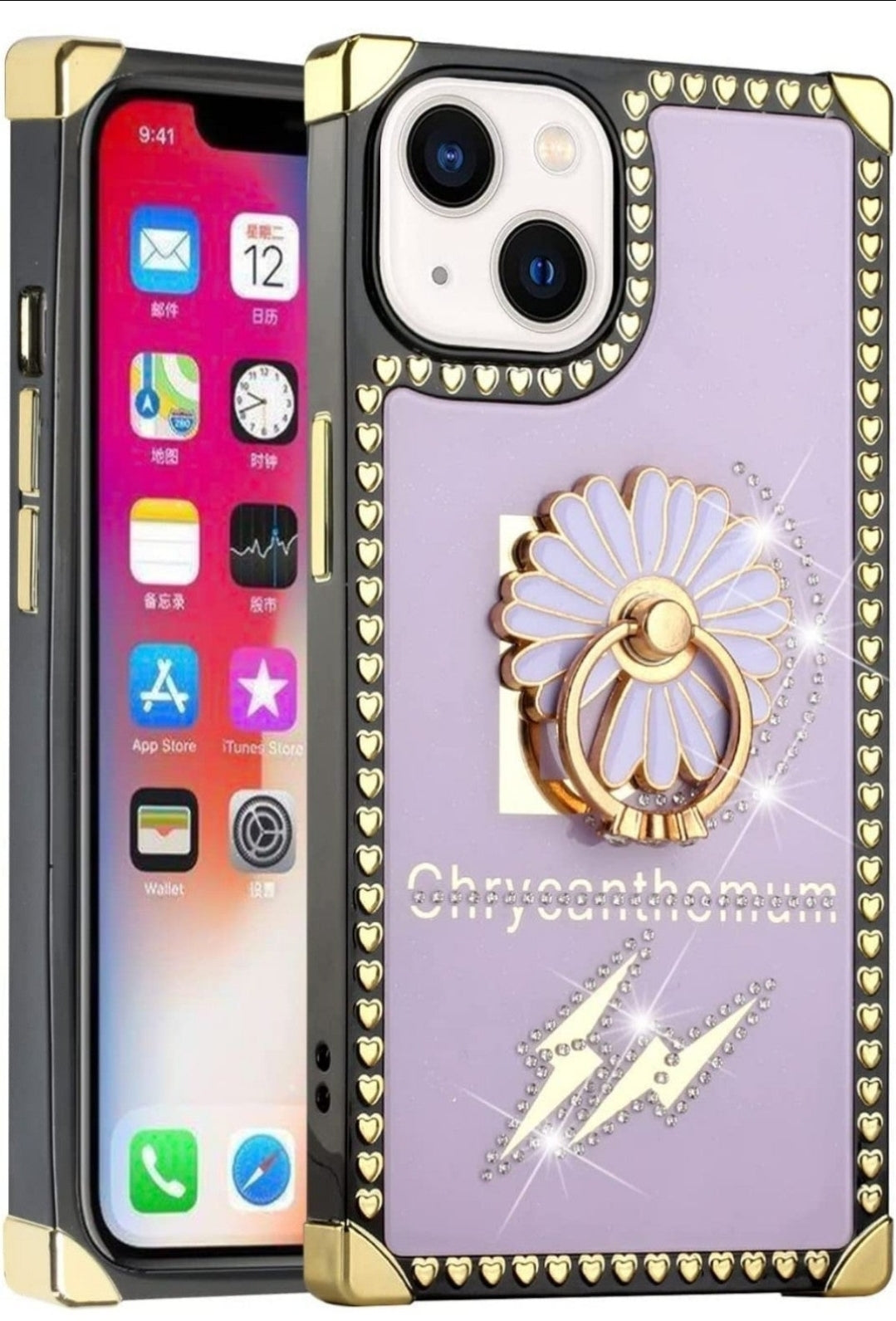 iPhone 13 Pro Flower Ring Purple
