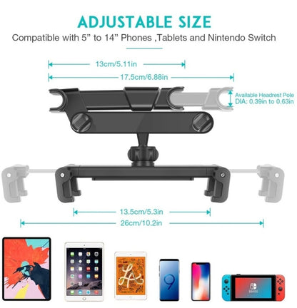 Car Headrest Tablet Mount