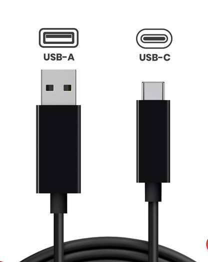 USB A - C Cable for PlayStation 5 PS5 5ft