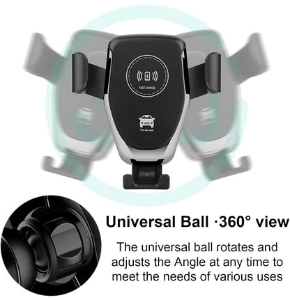 Wireless car charger vent holder