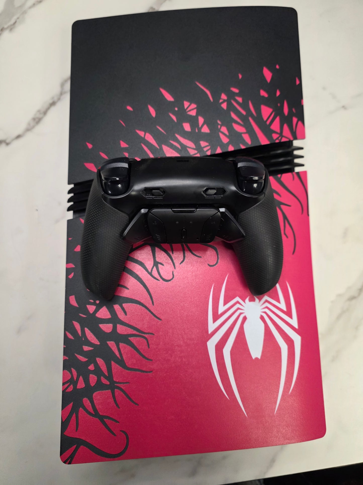 Custom Spider-Man PlayStation 5 Pro with Disc drive