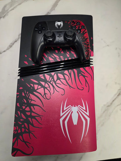 Custom Spider-Man PlayStation 5 Pro with Disc drive