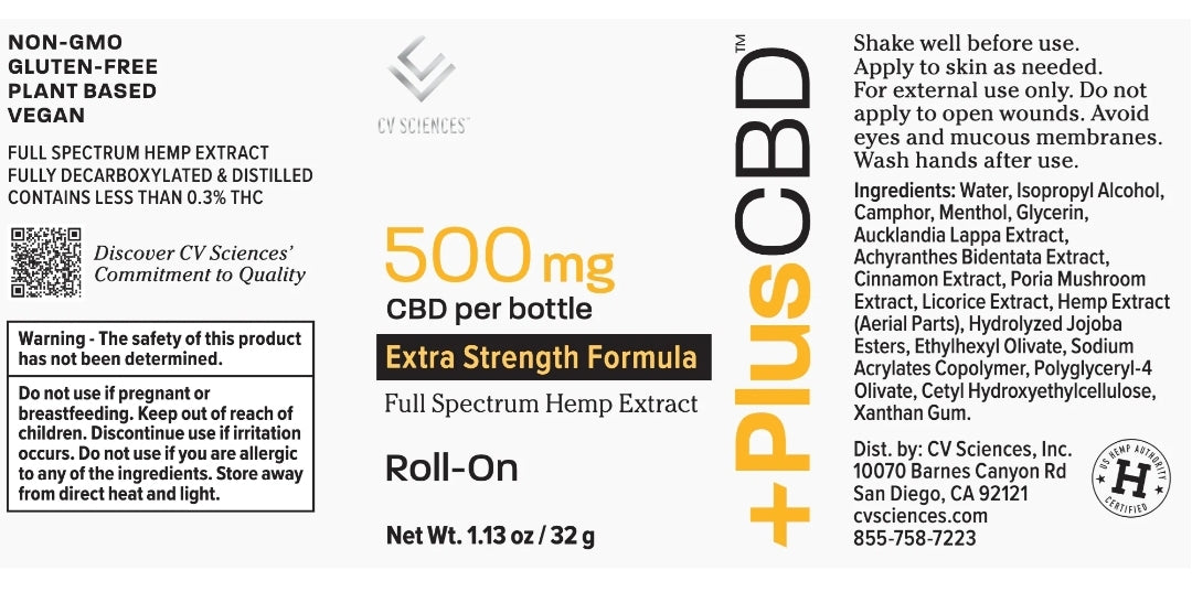 Roll On (500 mg) (1.13 Ounces)